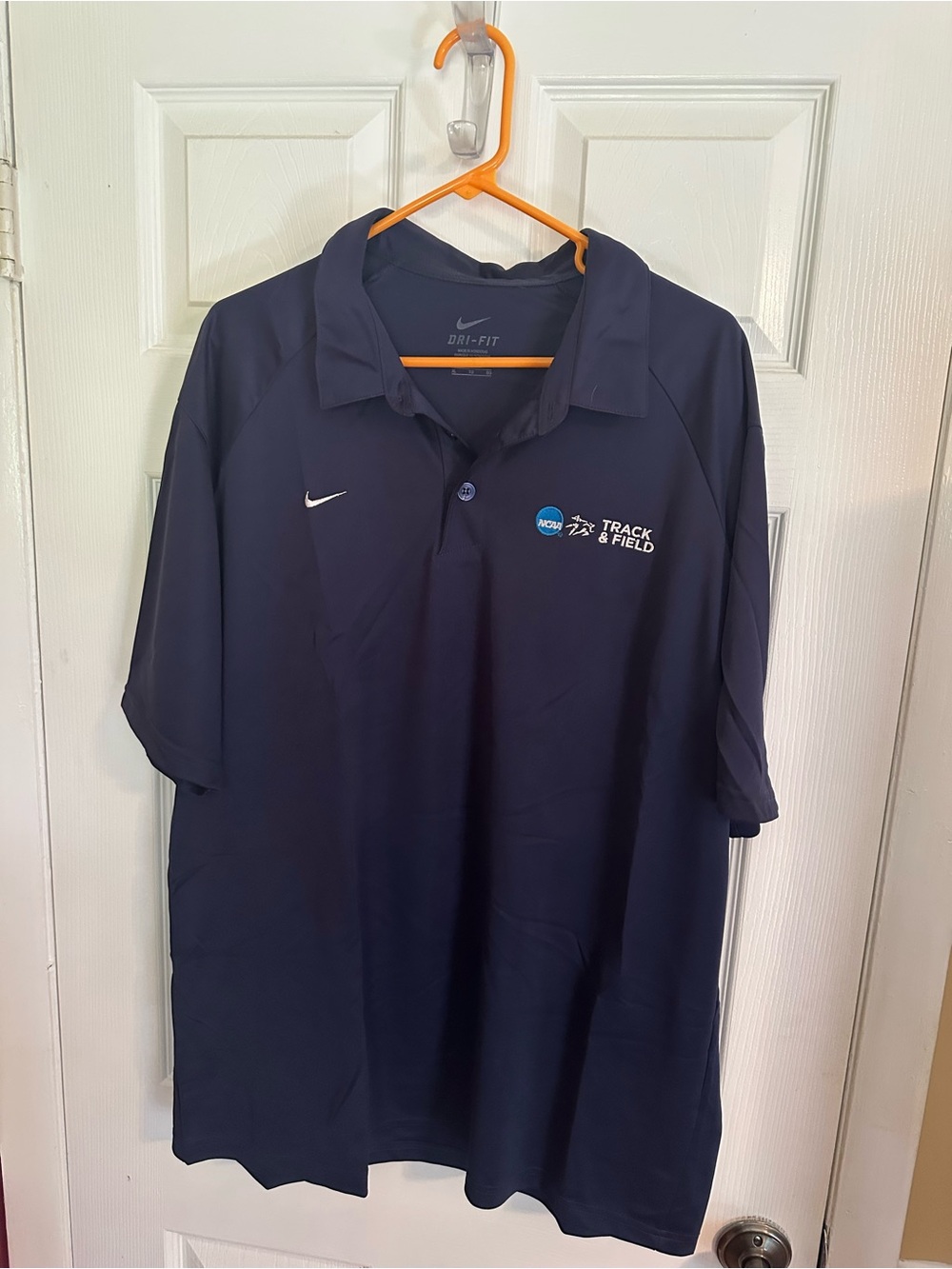 Nike Navy Blue Track & Field Polo
